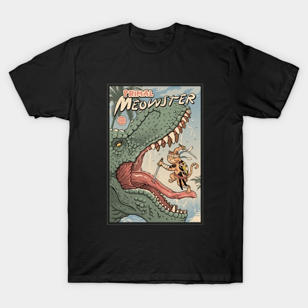 Primal Meowster T-Shirt by Vincent Trinidad Art